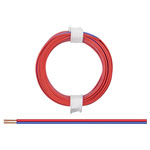 Donau 114-02 Strand Cable 2x0.08mm² Red/Blue 5m Durable Quality