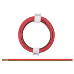 Donau 114-08 Strand Wire 2x0.08mm² Red Brown 5m for Electronics