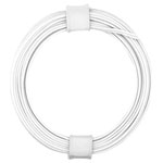 Donau 114-55 Elektronik Copper Twin Cord 2x0.08mm² White 5m Plastic Insulated