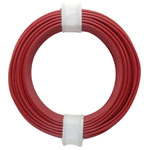 Donau 118-0 Strand Wire 1x0.14mm² Red Plastic Insulated 10m