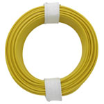 Donau 118-3 Insulated Wire 1x0.14mm² Yellow 10m Strand 1-Wire
