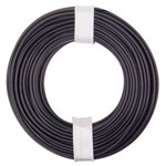 Donau 125-011 Strand Wire 1x0.25mm² Black 10m for Electronics