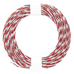 Donau 210-05 Elektronik Wire 2x0.04mm² Red/White 10m for LED Connection