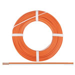 Donau 250-57-25 Elektronik Strand 2x0.50mm² White/Orange 25m