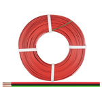 Donau 318-014-50 Strand 3x0.14mm² Red/Green/Black 50m Plastic Insulated