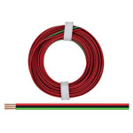 Donau 325-014 Strand Cable 3x0.25mm² Red/Black/Green 5m