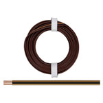 Donau 325-818 Strand Cable 3 x 0.25 mm² 5m Dark/Light Brown Black