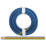 Donau 418-5 Wire Set 4x0.14mm² 5m Green/Red/Yellow/Blue Plastic Insulated