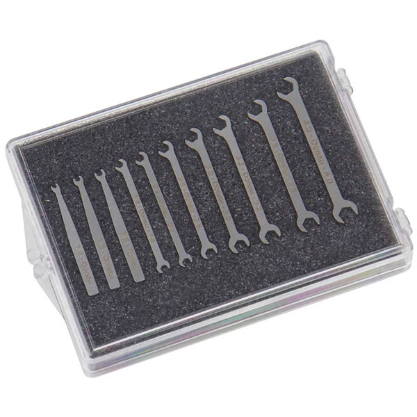 Donau 980-SET Micro-Maulschlüssel-Set V2A 10-tlg. 1-4mm in Box