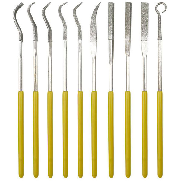 Click to view product details and reviews for Donau M52 Needle Files 10pcs Diamond Coated For Hard Materials 140mm.