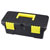 Donau RB25 Toolbox Empty Plastic Black/Yellow 2 Locks Handle Ruler 200mm