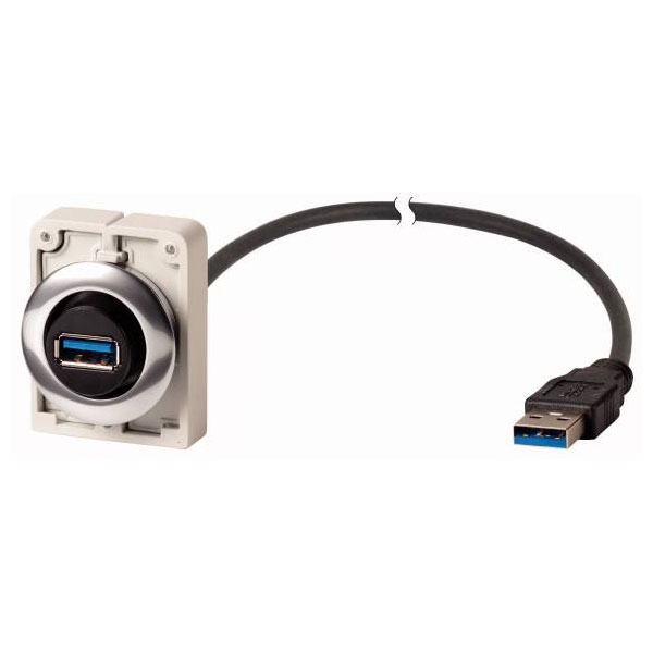 Eaton Y7-187084 mounted socket 1.5m USB 3.0 plug metal ring