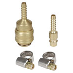 Einhell 4139500 Pneumatic Hose Connector Set Brass Quick-Fit 7mm