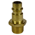 Einhell 4139655 Pneumatic Push-Fit Nipple Brass 1/4 Male Thread