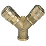Einhell 4139680 Pneumatic Connector 2 Quick Couplings R3/8 Female Thread