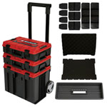 Einhell 4540015 E-Case Tower Modular Transport Case 430x400x675mm Black/Red