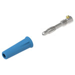 Electro PJP 1060-C-CD1-BL Banana Plug 4mm Pin Blue 1pc 2.5mm² Fit