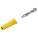 Electro PJP 1060-C-CD1-J Banana Plug 4mm Yellow Straight Pin 1pc