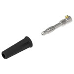 Electro PJP 1060-C-CD1-N Banana Plug 4mm Straight Black 1pc 2.5mm²