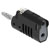 Electro PJP 1087-CD1-N Jack Plug 4mm Straight Pin Black Press-Fit Terminal