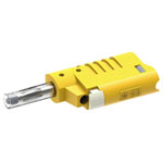 Electro PJP 1089-CD1-J Jack Plug Straight 4mm Yellow 1pc For 2.5mm² Cable