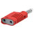 Electro PJP 1089-CD1-R Jack Plug Straight 4mm Red 1pc Press-fit Terminal