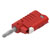 Electro PJP 1089-CD1-R Jack Plug Straight 4mm Red 1pc Press-fit Terminal