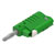 Electro PJP 1089-CD1-V Jack Plug 4mm Pin Green Press-fit 1pc.