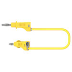 Electro PJP 2117-CD1-50J Test Lead Jack Plug 50cm Yellow 1Pc