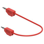 Electro PJP 214-CD1-50R Test Lead 0.50m Red Jack Plug 1pc