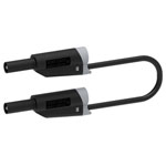 Electro PJP 2717-IEC-CD1-50N Test Lead 50cm Banana Jack 4mm Black 1pc