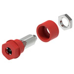 Electro PJP 3230-C-CD1-R Jack Socket 4mm Pin Diameter Red 1pc