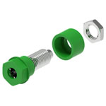 Electro PJP 3230-C-CD1-V Jack Socket 4 mm Pin Diameter Green 1pc