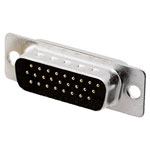 Encitech 2101-0300-02 D-Sub Pin Strip 26 Pins 180° Solder Bucket tray