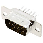 Encitech 2103-0300-01 D-Sub 15-pin Strip 180° solder Pins 1pc.