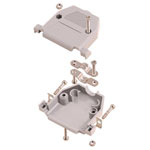 Encitech 2360-0102-11 D-Sub Housing 9 Pins plastic 180° light grey