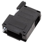 Encitech 6260-0107-01 DSSK-P-09-L-K 9-pin D-Sub Housing Black 180°/45°
