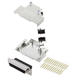 Encitech 6355-0051-13 D-Sub Receptacle set 45° 25 Pins Crimp 1pc