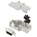 Encitech 6355-0065-21 D-Sub Pin Strip set 9 Pins 90° angle Solder Bucket