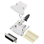 Encitech 6355-0069-03 D-Sub Pin Strip set 25-pin Crimp 180° 1pc