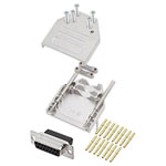 Encitech 6355-0079-12 D-Sub 15-pin Receptacle Set 180° Crimp 1pc