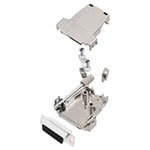 Encitech 6355-0084-32 DSSK15-M-DMS-K 15-pin D-Sub Receptacle set 45°/180°