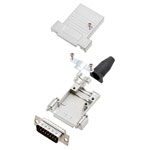 Encitech 6355-0086-02 DTSL15 D-Sub Pin Strip set 15-pin Solder Bucket