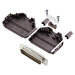 Encitech 6355-8011-03 D-Sub Pin Strip set 44 Pins 180° Solder Bucket