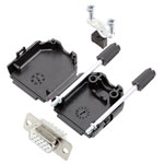 Encitech 6355-8011-11 D-Sub Receptacle set 180° 15-pin Solder Bucket