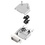 Encitech 6355-8030-02 D-Sub Pin Strip set 15 Pins Solder Bucket 180°