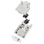 Encitech 6355-8030-11 D-Sub Receptacle set 9 Pins Solder Bucket 180°
