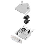 Encitech 6355-8030-12 D-Sub Receptacle 15-pin 180° Solder Bucket