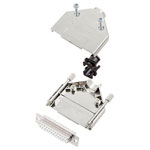 Encitech 6355-8030-13 D-Sub Receptacle set 180° 25 Pins Solder Bucket