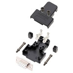 Encitech 6355-8036-11 D-Sub Receptacle set 9-pin 180° Solder Bucket